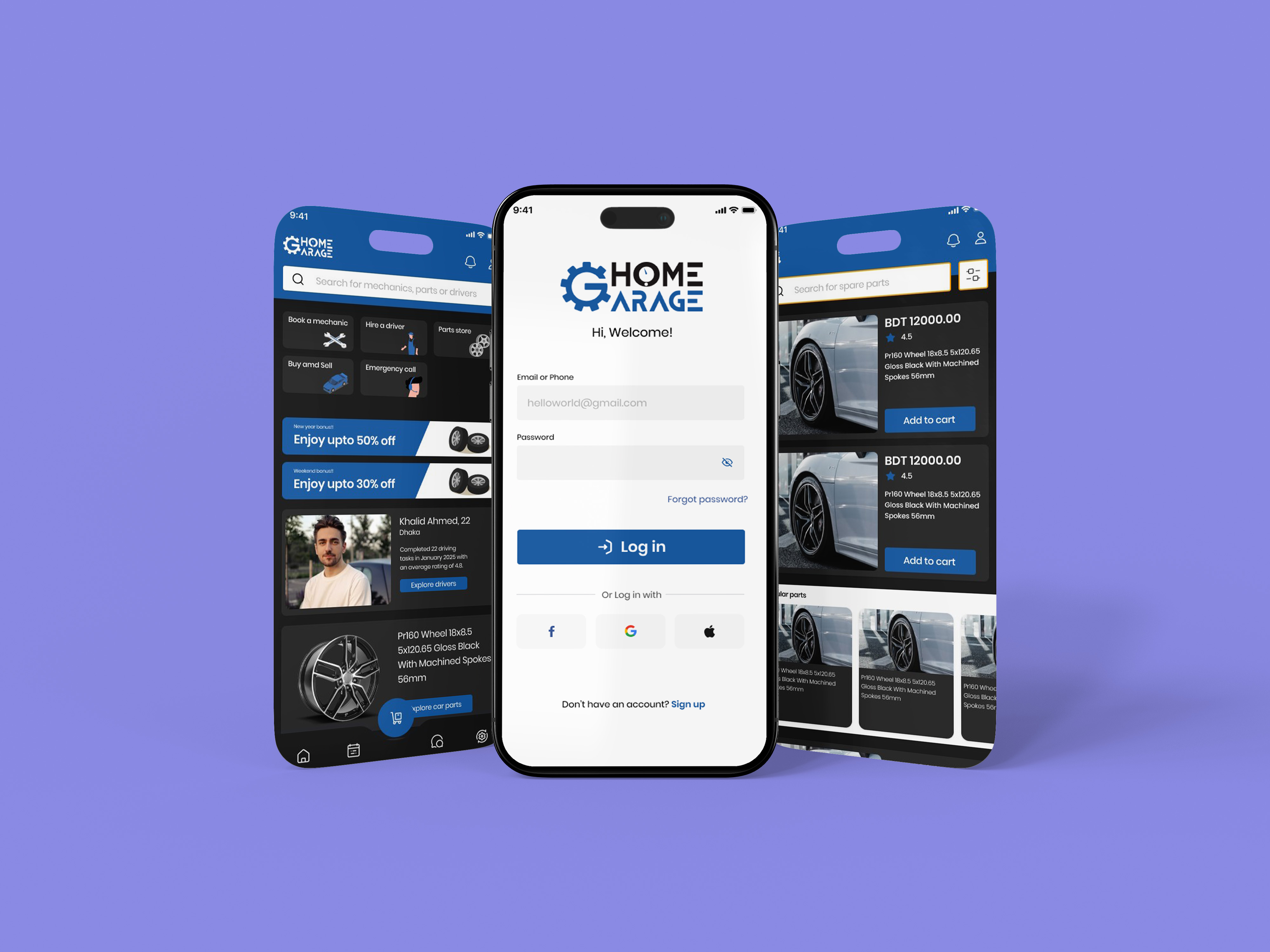 Home Garage — Vehicle Service Booking App
